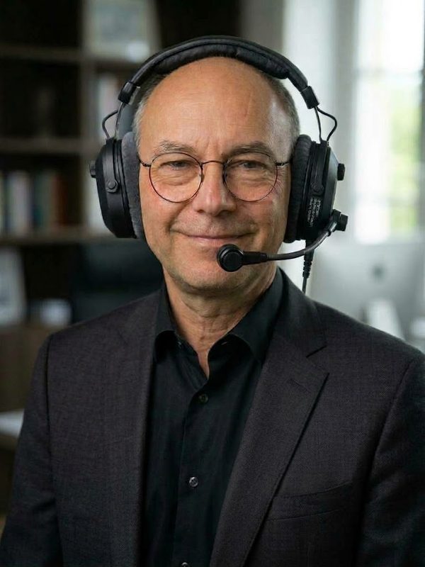 Stefan Schahtler mit Regie-Headset